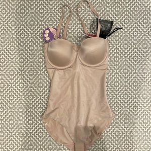 Suit Your Fancy Strapless Cupped Panty Bodysuit